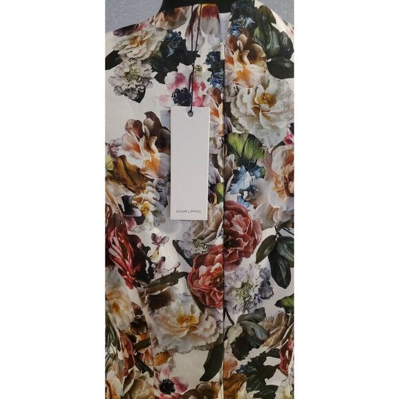 Adam Lippes Sheath Floral Print Sleeveless Cotton Twill Mini Dress NWT – Women’s - Picture 9 of 15